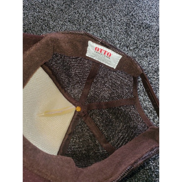 Vintage Otto collection hat cap snap back Whippet dog brown Trucker - Picture 5 of 5